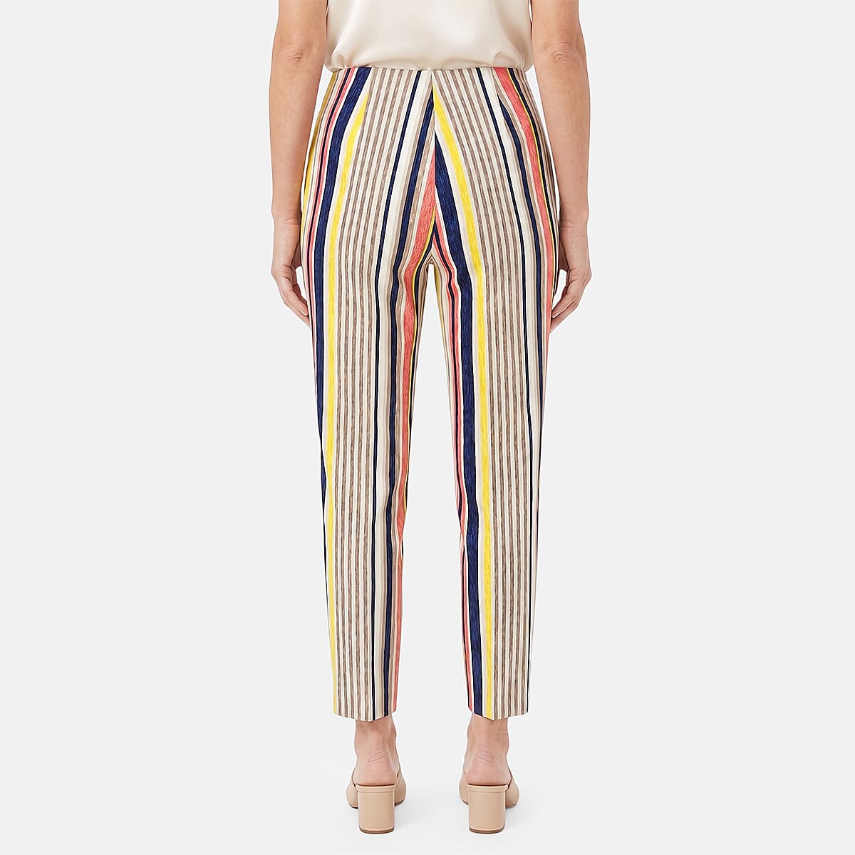 Lina Gabrielle Multi Color Brush Stripe Pull on Pant-4