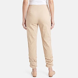 Lina Gabrielle Ecru Techno Pull on Pant-4