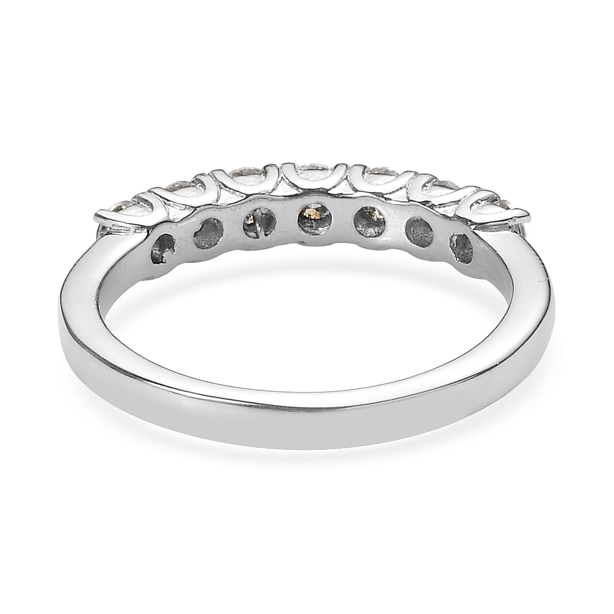 EverTrue Moissanite 0.70 ctw Starlit Line Ring in Stainless Steel (Size 9.0)