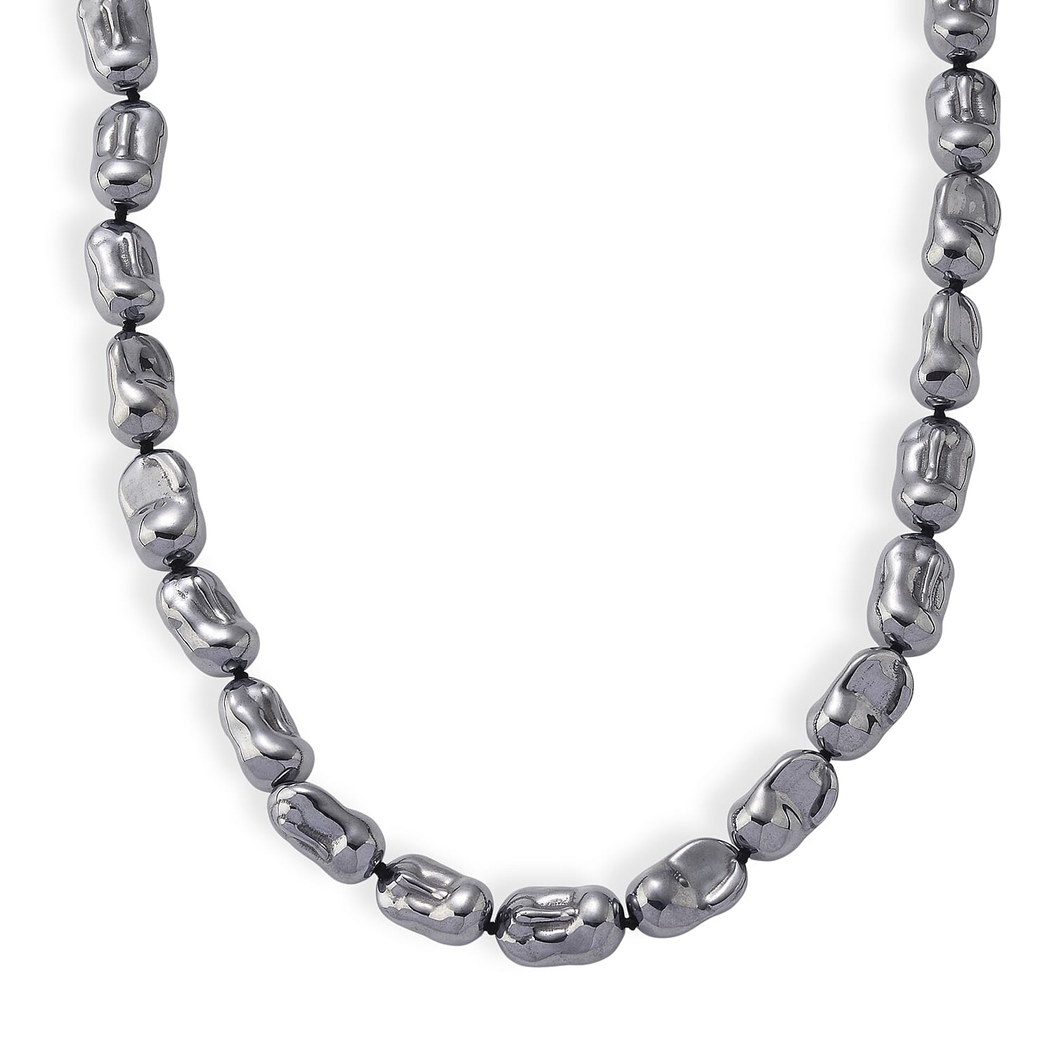 Terahertz 320.00 ctw Beaded Necklace in Stainless Steel 18 Inches