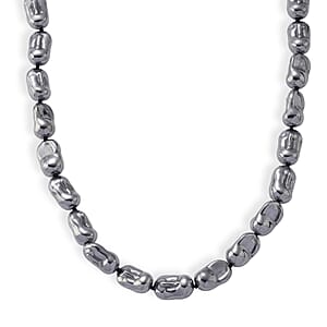 Terahertz 320.00 ctw Beaded Necklace in Stainless Steel 18 Inches 