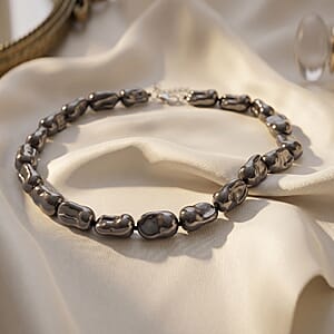 Terahertz 320.00 ctw Beaded Necklace in Stainless Steel 18 Inches 