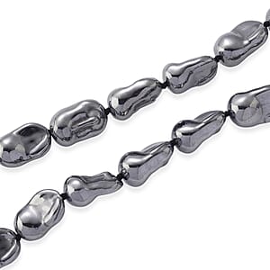 Terahertz 320.00 ctw Beaded Necklace in Stainless Steel 18 Inches 