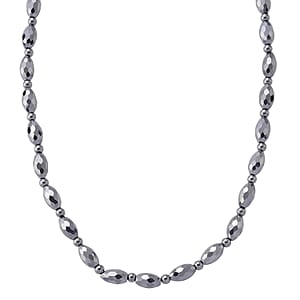 Terahertz 140.00 ctw Beaded Necklace in Stainless Steel 18-20 Inches 