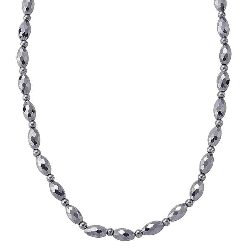 Terahertz 140.00 ctw Beaded Necklace in Stainless Steel 18-20 Inches