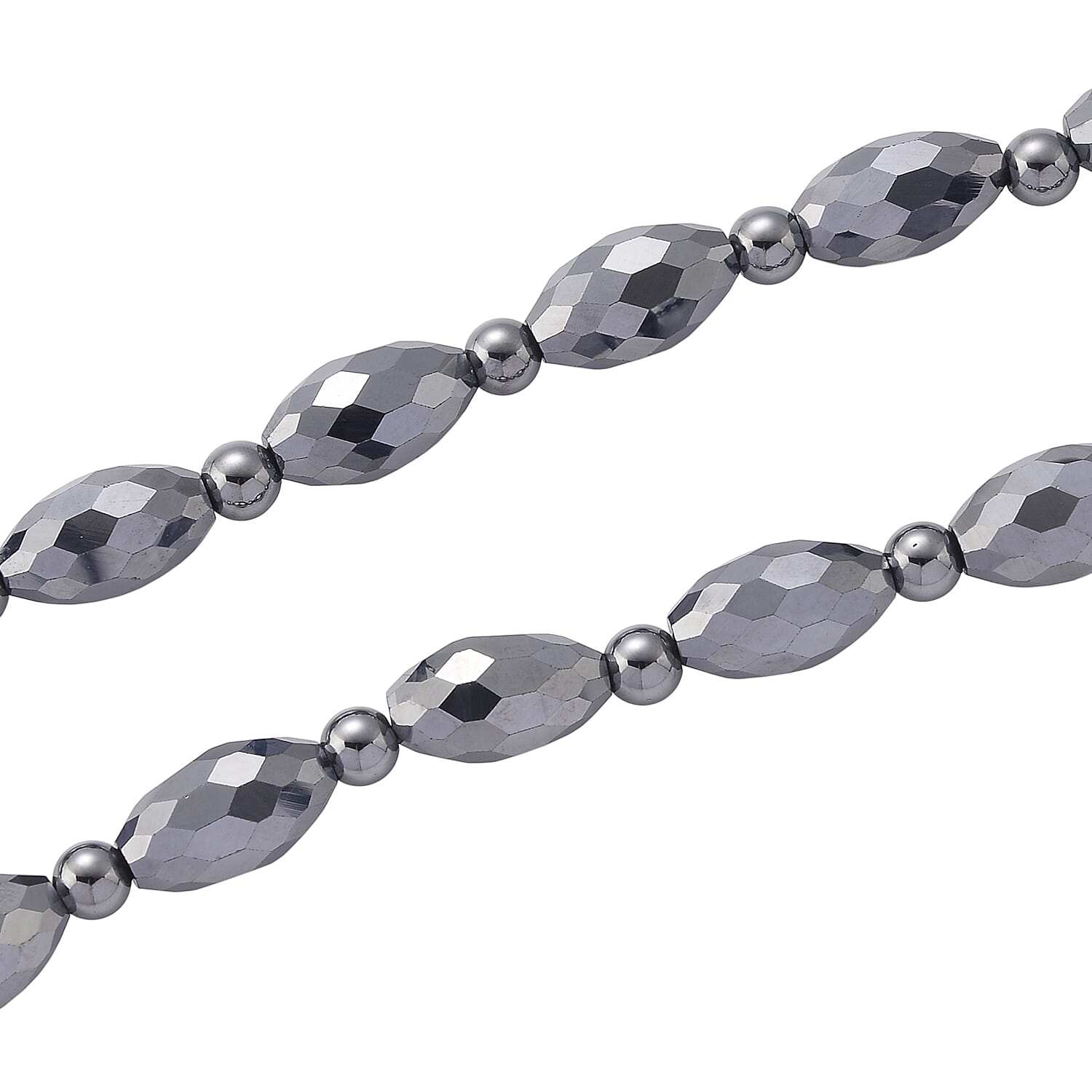 Terahertz 140.00 ctw Beaded Necklace in Stainless Steel 18-20 Inches