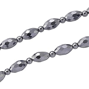 Terahertz 140.00 ctw Beaded Necklace in Stainless Steel 18-20 Inches 
