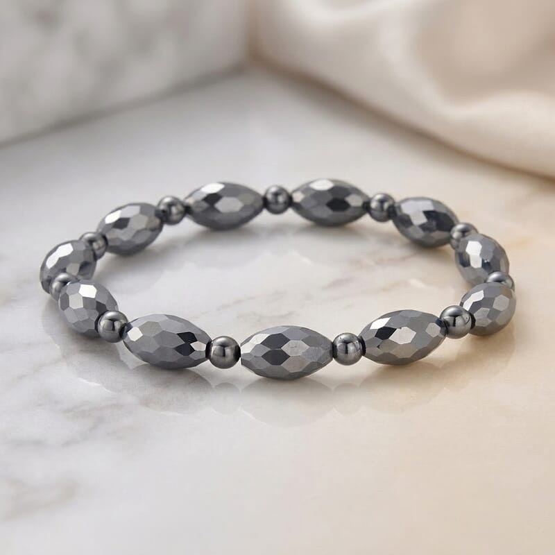 Terahertz 65.00 ctw Beaded Stretch Bracelet