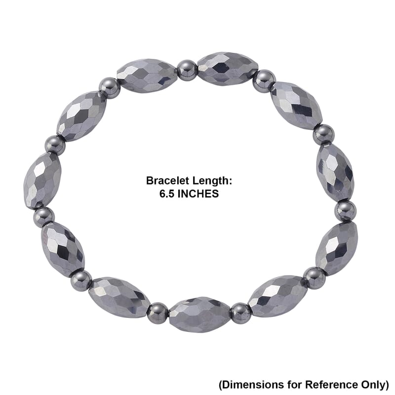 Terahertz 65.00 ctw Beaded Stretch Bracelet