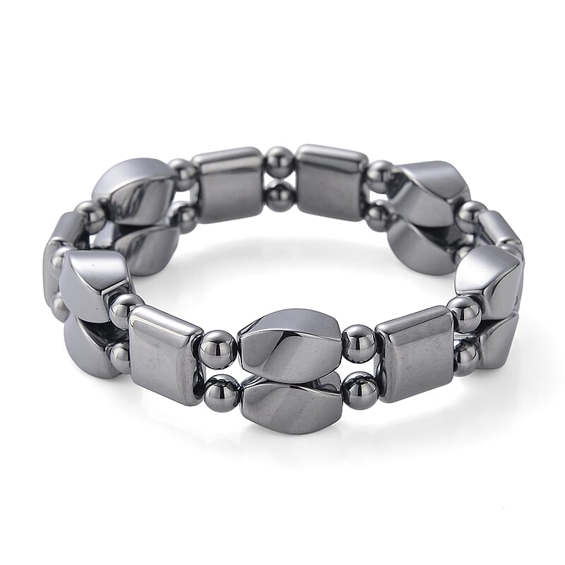 Terahertz 140.00 ctw Beaded Stretch Bracelet