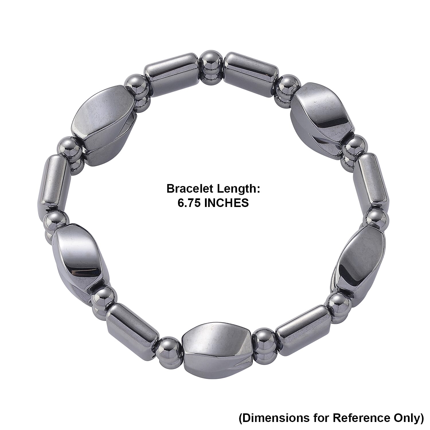 Terahertz 140.00 ctw Beaded Stretch Bracelet