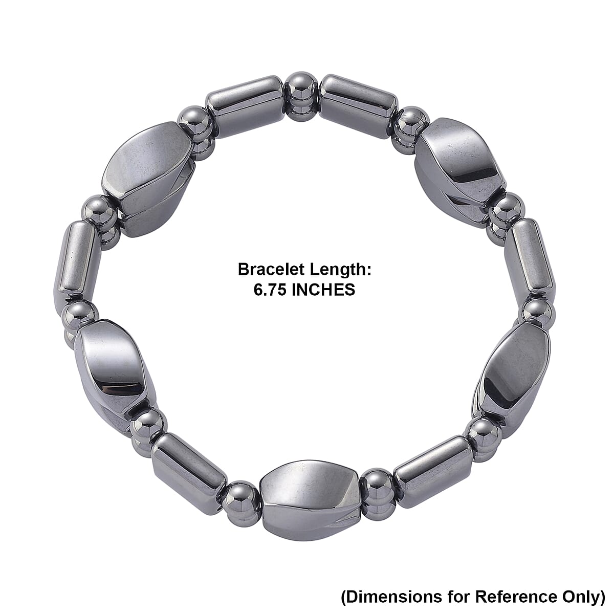 Terahertz 140.00 ctw Beaded Stretch Bracelet image number 5