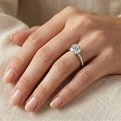 IGI Certified Luxuriant Lab Grown Diamond E-F VS 2.00 ctw Solitaire Ring in 950 Platinum (Size 11.0) 4.70 Grams