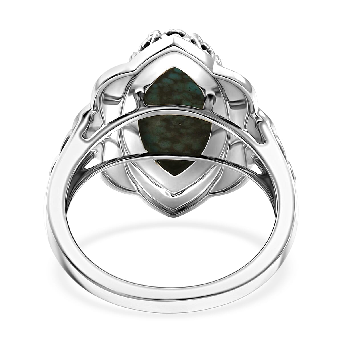 D'Joy Artisan Crafted Premium Blue Moon Turquoise 3.75 ctw Ring in Sterling Silver (Size 10.0)