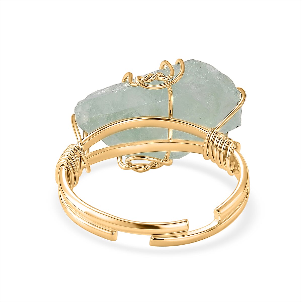 Hebei Peridot 10.00 ctw Ring (Adjustable) in Goldtone