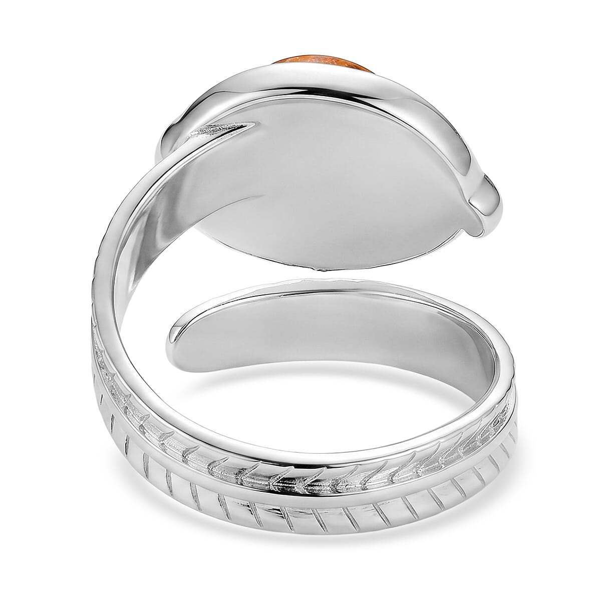 Gold Sandstone 7.00 ctw Ring (Adjustable) in Silvertone