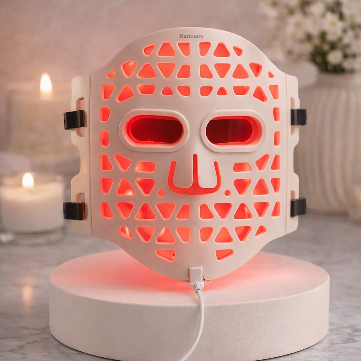 Numiere Feather Glow LED Face Mask with Remote & Travel Pouch (Manufacturer Warranty) image number 1