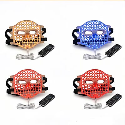 Numiere Feather Glow LED Face Mask with Remote & Travel Pouch (Manufacturer Warranty)