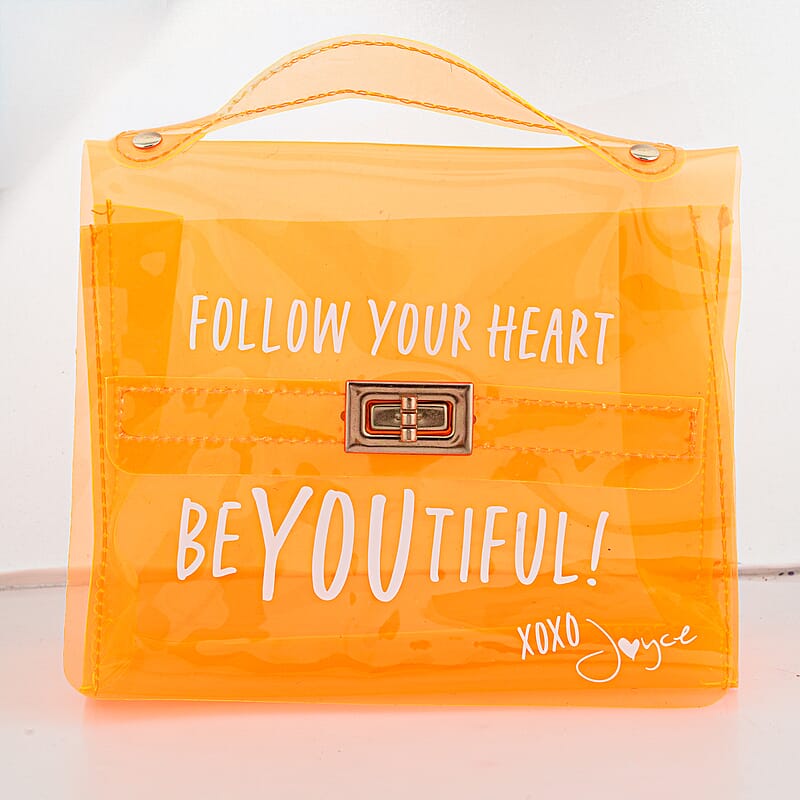 Joyce Giraud Beauty Orange Inspirational Beauty Bag (6 Inch)