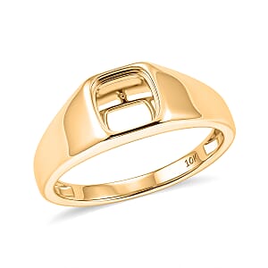 Mounting Ring in 10K Yellow Gold (Size 11.25) 4.55 Grams