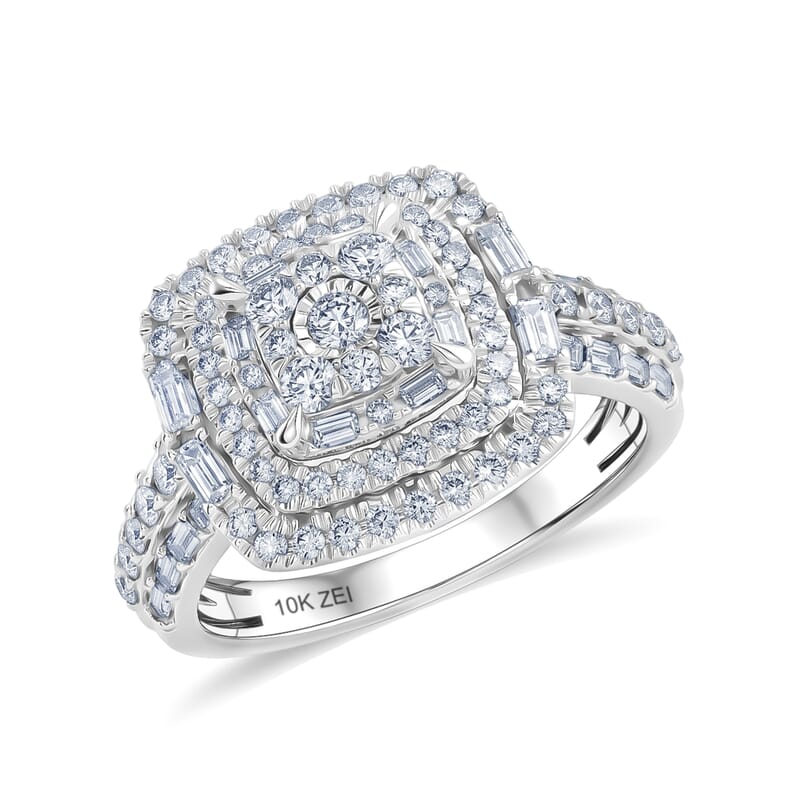NY Closeout Diamond I3 1.00 ctw Ring in 10K White Gold (Size 10.0)