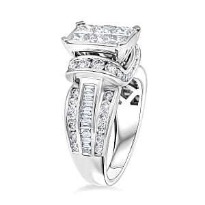 Diamond I3 3.00 ctw Ring in 14K White Gold (Size  6.0)  8.65 Grams