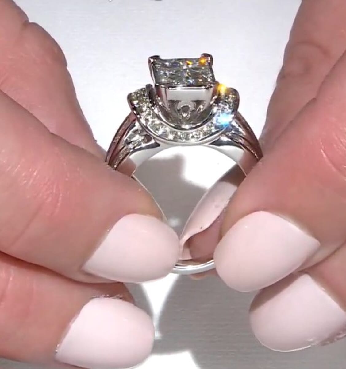 Diamond I3 3.00 ctw Ring in 14K White Gold (Size 7.0) 8.65 Grams image number 5