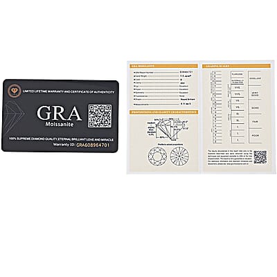 Certified Moissanite (D-E, VVS1- VVS2) 1.00 ctw Stud Earrings