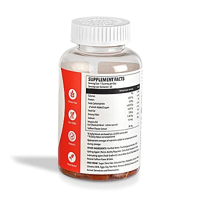Saffron Gummies Supplement, Contains 60 gummies