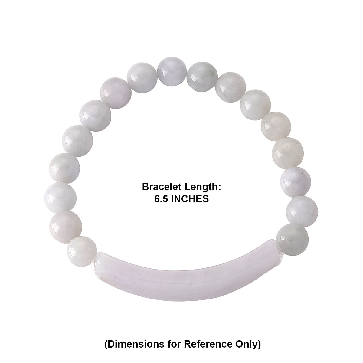 Natural Jade Beaded Stretch Bracelet 130.00 ctw image number 4