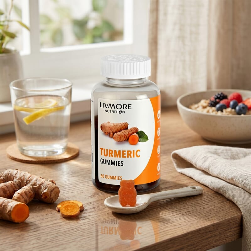 Turmeric Gummies Supplement, Contains 60 gummies