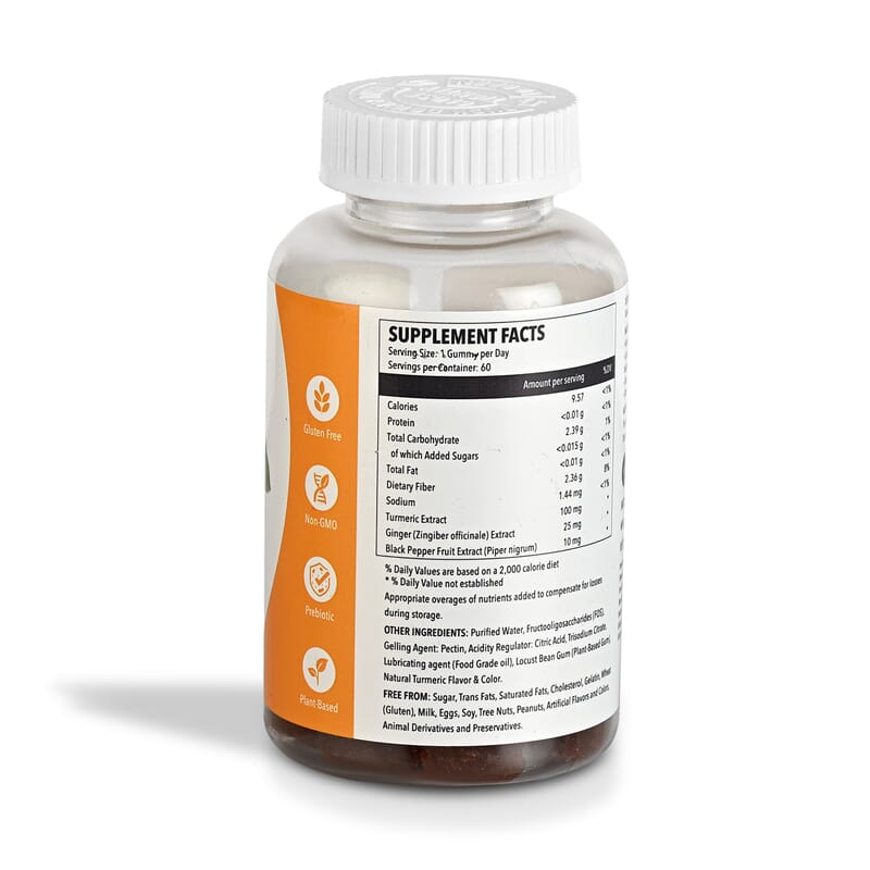 Turmeric Gummies Supplement, Contains 60 gummies