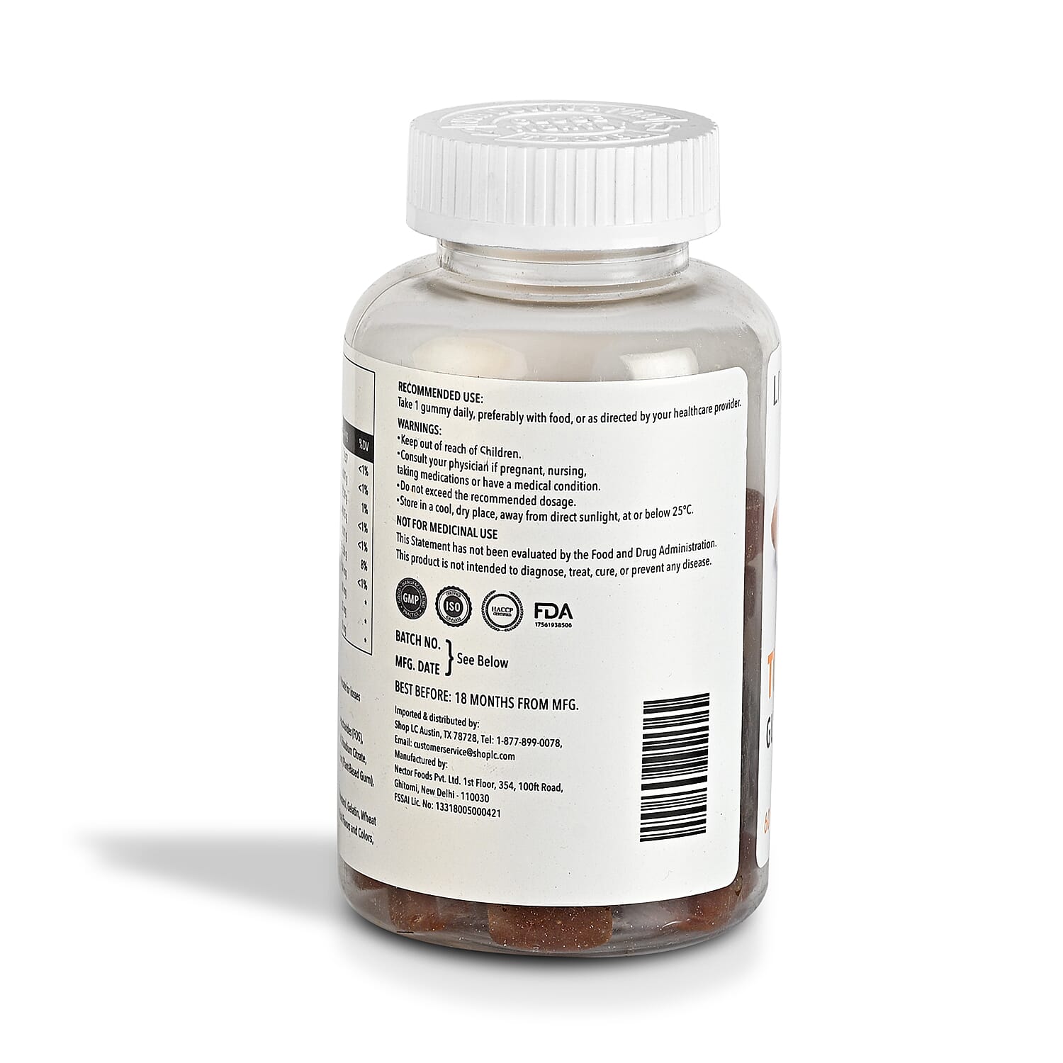Turmeric Gummies Supplement, Contains 60 gummies