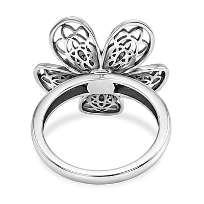 D'Joy Passport to Turkey Artisan Crafted Premium Lagoon Turquoise 0.30 ctw Ring in Sterling Silver (Size 5.0)