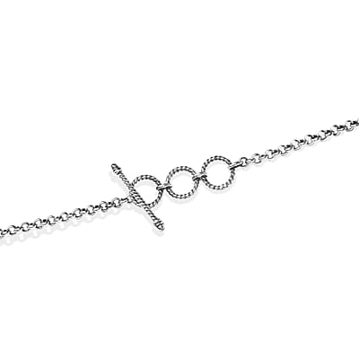 D'Joy Passport to Turkey Artisan Crafted Premium Lagoon Turquoise 2.00 ctw Necklace in Sterling Silver 18 Inches