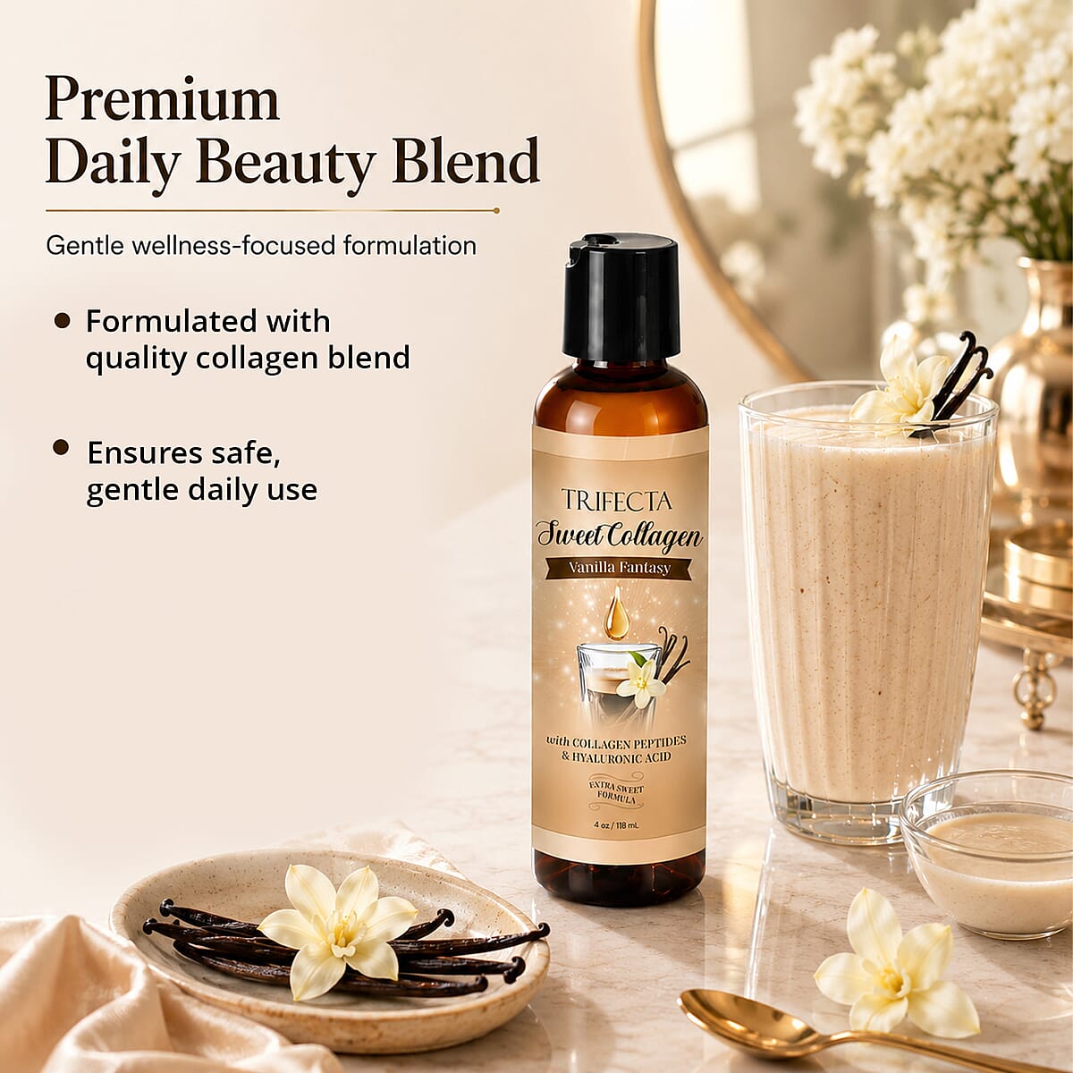 Trifecta Essentials Sweet Collagen - Vanilla Fantasy (Ships in 3-5 Days) image number 5