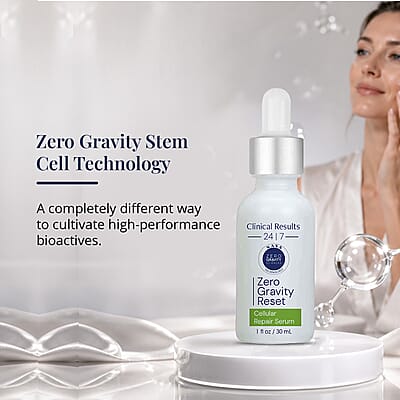 Clinical Results 24|7 Zero Gravity Cellular Repair Serum (1oz) Made in US