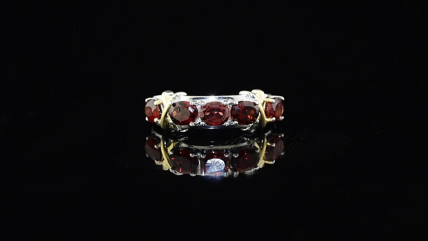 EverTrue African Amethyst Ring in 18K YG Plated and Platinum Bond (Size 10.0) 1.70 ctw
