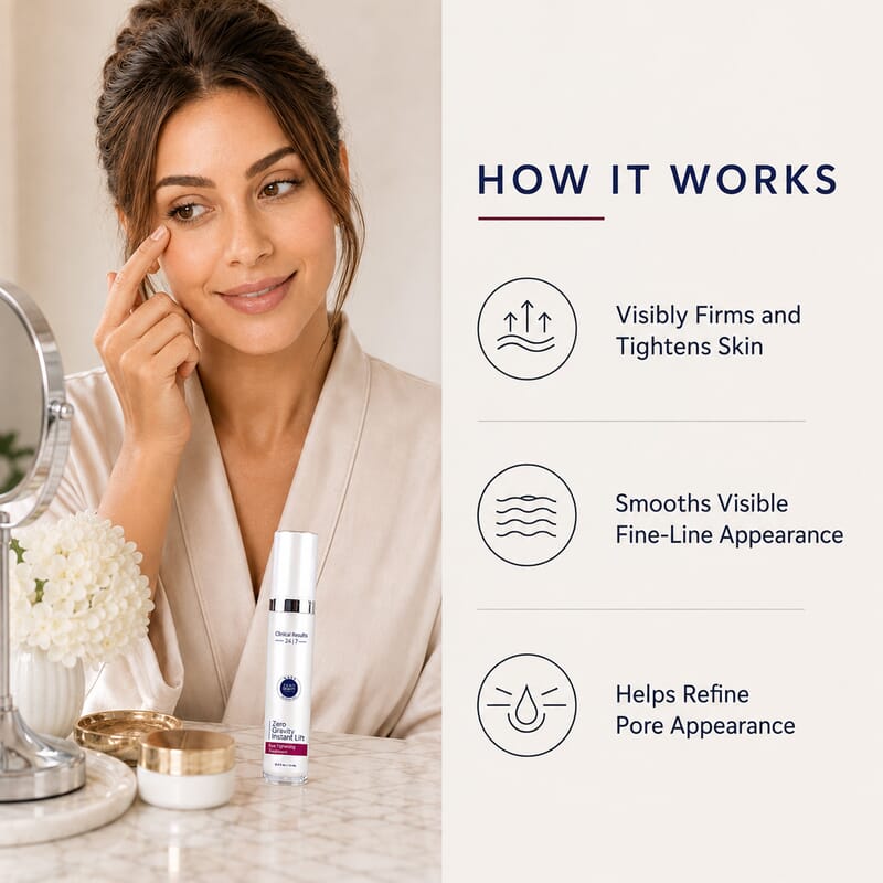 Clinical Results 24|7 Zero Gravity - Instant Lift / Eye Tightening Treatment