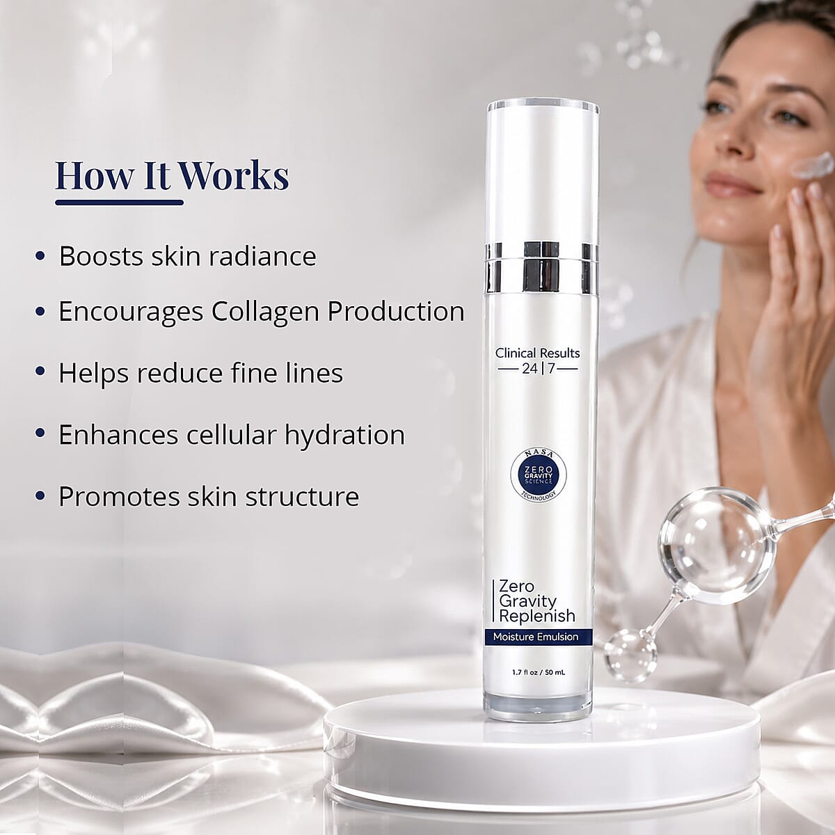 Clinical Results 24|7 Zero Gravity - Replenish / Moisture Emulsion (Ships in 3-5 Days) image number 2