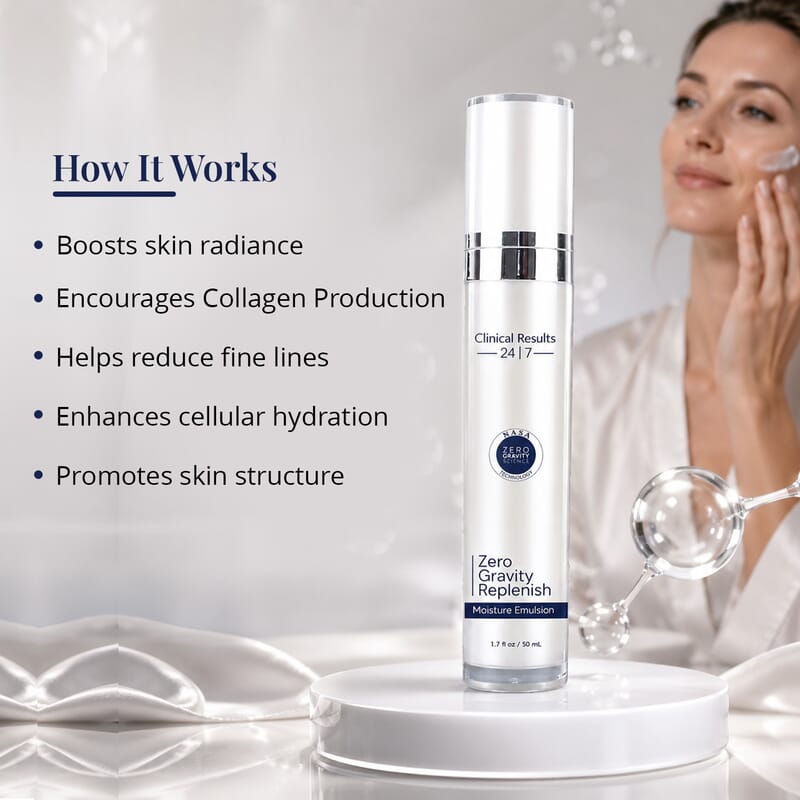 Clinical Results 24|7 Zero Gravity - Replenish / Moisture Emulsion
