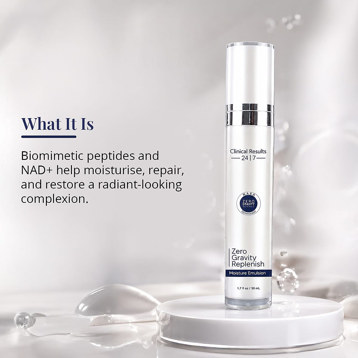 Clinical Results 24|7 Zero Gravity - Replenish / Moisture Emulsion (Ships in 3-5 Days) image number 3