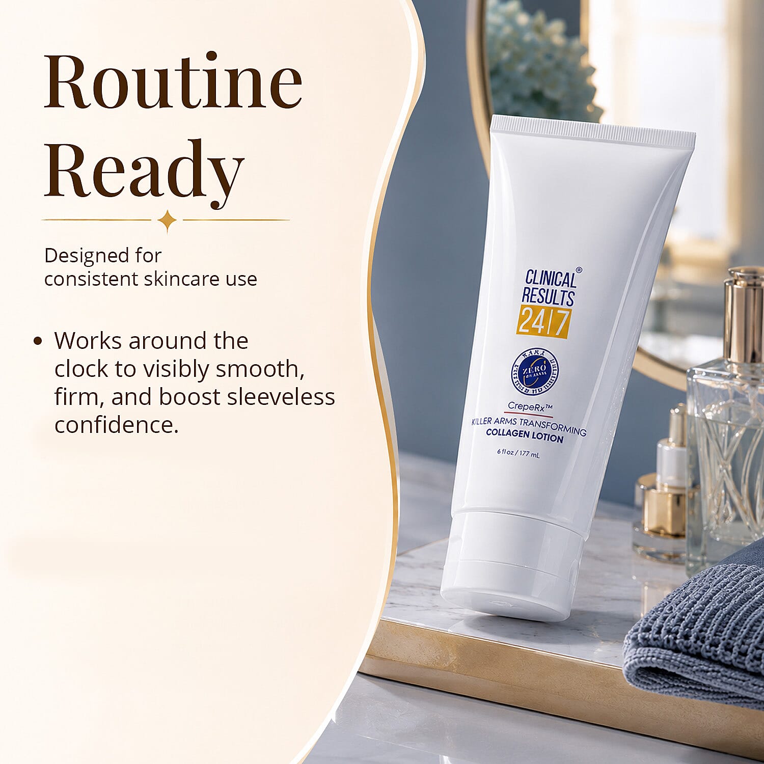 Clinical Results 24|7 Killer Arms Transforming Collagen Lotion 4 0z, (Ships in 3-5 Days)