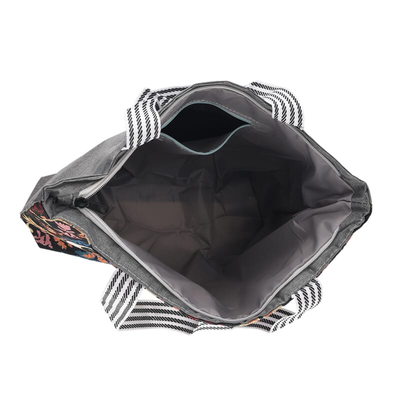 Set of 2 La Marey Multi Color Elephant Tote Bag