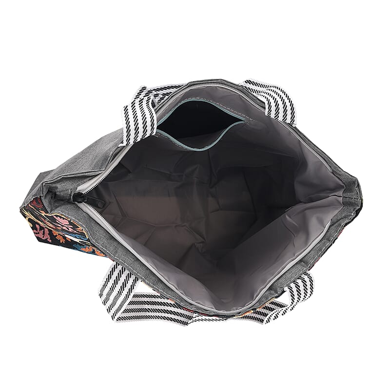 Set of 2 La Marey Multi Color Elephant Tote Bag