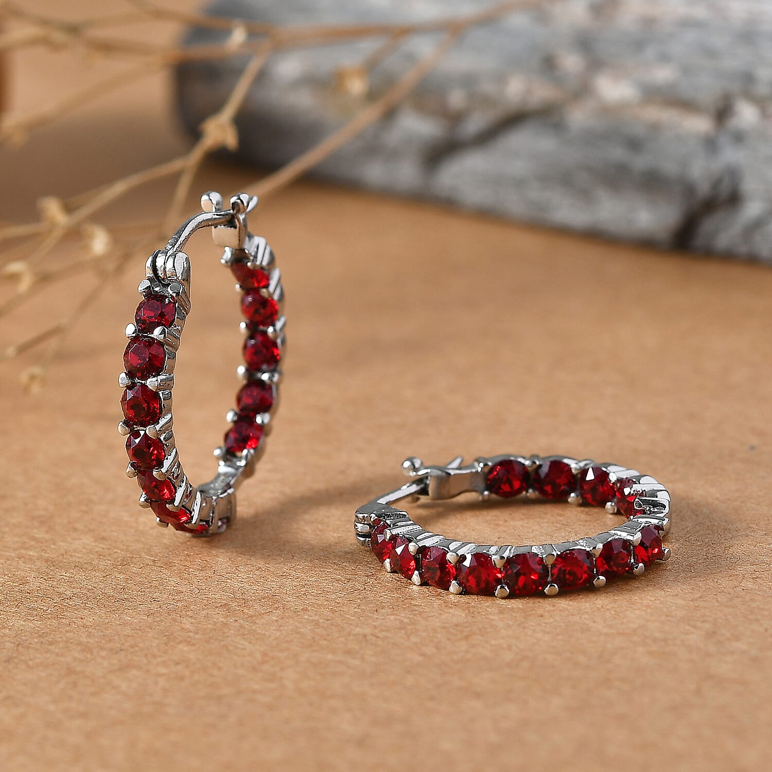 EverTrue Swarovski Crystal Earrings in Stainless Steel