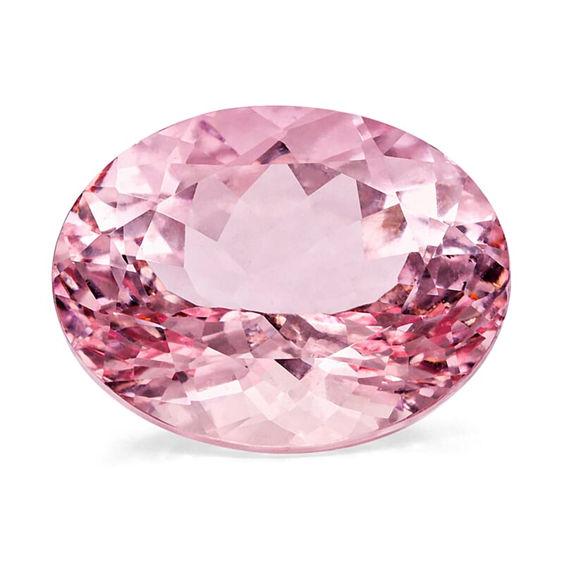 Certified and Appraised AAAA Palmeiras Pink Morganite (Ovl 12x10 mm) 4.00 ctw