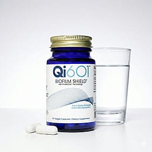 Qi601 Biofilm Shield with Probiomic Technology Dietary Supplement (30 Capsules) Made in US