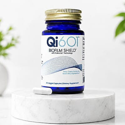 Qi601 Biofilm Shield with Probiomic Technology Dietary Supplement (30 Capsules) Made in US