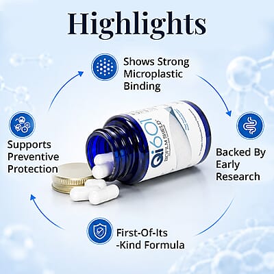 Qi601 Biofilm Shield with Probiomic Technology Dietary Supplement (30 Capsules) Made in US